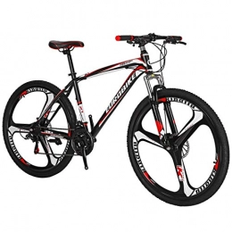 EUROBIKE Mountain Bike Eurobike Mountain Bicycles 27.5 inch 3 Spoke Wheel X1 For Men and Women X1 (red)