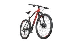 EUROBIKE Bike Eurobike X3 Mens / Womens Mountain Bike, 29-Inch Wheels, 19-Inch Steel Frame, 21 Speed Adult Bike (Black-red)