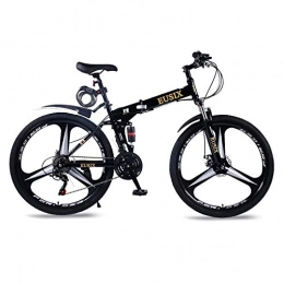 EUSIX Mountain Bike EUSIX X9 Men Mountain Bike Women Bicycle 24 Speed 27.5 Inches High-carbon Steel Frame MTB 27.5 Inches Wheels with Suspension and Disc Brake Folding Bike for Men and Women