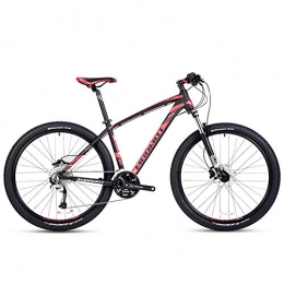 FANG Bike FANG 27-Speed Mountain Bikes, Men's Aluminum 27.5 Inch Hardtail Mountain Bike, All Terrain Bicycle with Dual Disc Brake, Adjustable Seat, Black