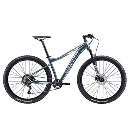 FANG Bike FANG 9 Speed Mountain Bikes, Aluminum Frame Men's Bicycle with Front Suspension, Unisex Hardtail Mountain Bike, All Terrain Mountain Bike, Gray, 29Inch