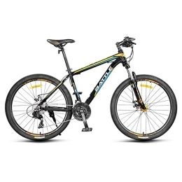 FAXIOAWA Mountain Bike FAXIOAWA 26 Inch Mountain Bike with Aluminium Alloy MTB Frame Suspension Mens Bicycle 27 Gears Dual Disc Brake with Hydraulic Lock Out Fork and Hidden Cable Design for Adults