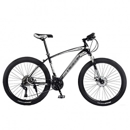 FBDGNG Mountain Bike FBDGNG Front Suspension Mens Bicycle 21 / 24 / 27 Speed 26" Wheels Dual Disc Brakes Mountain Bikes For Adult For A Path, Trail & Mountains(Size:21 Speed, Color:Black)