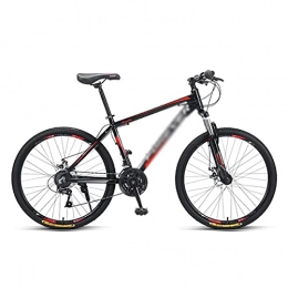 FBDGNG Bike FBDGNG Mountain Bike 26 Inch Wheels Adult Bicycle 24 / 27-Speeds Sand Trek Bike Double Disc Brake Bikes With Carbon Steel Frame(Size:24 Speed, Color:Red)