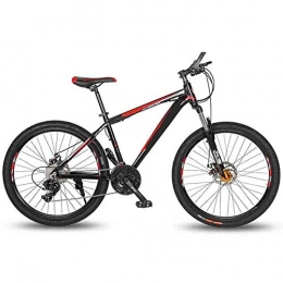 FEE-ZC Bike FEE-ZC 26'' Mountain Bik, High-carbon Steel Hardtail Mountain Bike, Mountain Bicycle with Front Suspension Adjustable Seat, Red