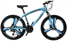 Feeyond Bike Feeyond High-Carbon Steel Hard-Tail Mountain Bike, 26-Inch Rim Off-Road Bike, 27-Speed Bicycle, Full Suspension MTB Gear, Double Disc Brake, Mountain 3 Cutter Wheels, Blue