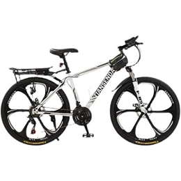 FEFCK Bike FEFCK Mountain Bike Dual Disc Brakes 30-speeds Cross-country Road Variable Speed Bike Adult Six-blade One-piece Tire 26 Inches A