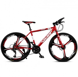FENGFENGGUO Bike FENGFENGGUO Mountain Bike Bicycle 26 Inch 21 / 24 / 27 / 30 Speed Dual Disc Brake One Wheel Off-Road Variable Speed Men And Women Outdoor Sports, Red, 21 speed