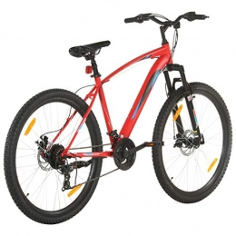Fest-night  Festnight Mountain Bike 29 Inch Bicycle 21 Speed Wheel 58 Cm Adult Mountain Bike Frame Red Mountain Bikes for Adults