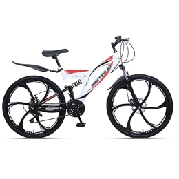 FETION Bike FETION Children's bicycle 26 inches Mountain Bike, Full Suspension 27 Speed ?Gears Disc Brakes MTB Bicycle Dual Disc Brake, for Men and Women / 8564 (Color : Style4, Size : 26inch21 speed)