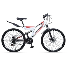 FETION Bike FETION Children's bicycle Adults Mountain Bike Full Suspension 27 Speed Shifting Dual Disc Brake Road Bicycle Mountain for Men and Women / 8562 (Color : Style4, Size : 26inch21 speed)