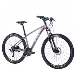 FHKBK Mountain Bike FHKBK Hardtail Mountain Bikes 27 Speed, 27.5 Inch Mountain Trail Bike for Men or Women, Adults All Terrain Commuter Bicycle, Adjustable Seat & Hydraulic disc brake, Fog Gradient Color, A
