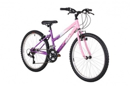 Flite  Flite Delta Girls' Mountain Bike Pink, 14" inch steel frame, 18 speed front and rear v-style break sram mxr rotational shifters