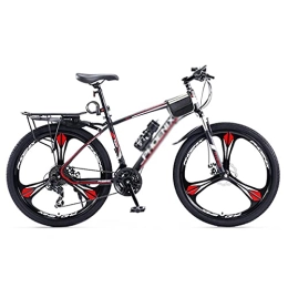  Mountain Bike Front Suspension Mountain Bikes 27.5 Inches Wheel For Adult 24 Speed Dual Disc Brakes Men Bike Bicycle For A Path， Trail & Mountains(Size:27 Speed，Color:Red)