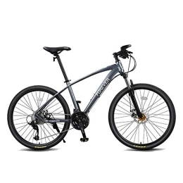 FUFU Mountain Bike FUFU Mountain Cross-country Bike Men And Women Variable Speed Bicycle Dual Shock Absorber Lightweight Sports Car Aluminum Alloy (Color : Grey)