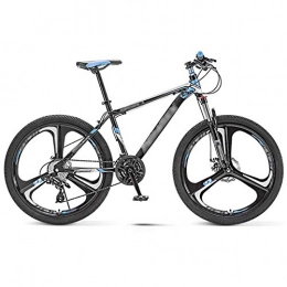 WPW Mountain Bike Full Suspension Mountain Bike, 21 Speed Adjustable Off-road Bikes, 24 / 26 Inches 3 Spoke Wheels Dual Disc Brake Bicycle (Color : Blue, Size : 24inches)