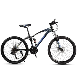  Mountain Bike Full Suspension Mountain Bike 26 Inches Wheel 21 / 24 / 27 / 30 Speed Gear System With High Carbon Steel Frame, Front and Rear Disc Brake, Dual Suspension Unisex Adult Mountain Bicycle
