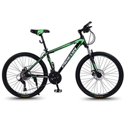 G.Z Mountain Bike G.Z Adult Mountain Bike Aluminum Alloy Bicycle Variable Speed Bicycle 26 Inch High Carbon Steel Women Road Bike, black green, 27 speed