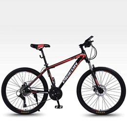 G.Z Mountain Bike G.Z Adult Mountain Bike Aluminum Alloy Bicycle Variable Speed Bicycle 26 Inch High Carbon Steel Women Road Bike, Black red, 24 speed
