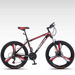 G.Z Bike G.Z Adult Mountain Bikes, Aluminum Alloy Bikes, Variable Speed Bikes, 26 Inch High Carbon Steel Road Bikes, Spoke Terms, Black red, 24 speed
