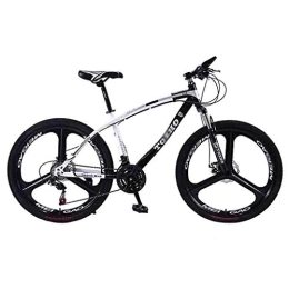 GAOTTINGSD  GAOTTINGSD Adult Mountain Bike Bicycle Adult Mountain Bike MTB Road Bicycles For Men And Women 24 / 26In Wheels Adjustable Speed Double Disc Brake (Color : Black-26in, Size : 27 Speed)