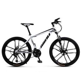 GAOTTINGSD Bike GAOTTINGSD Adult Mountain Bike Bicycle Mountain Bike Adult MTB Light Road Bicycles For Men And Women 24 / 26 Inch Wheels Adjustable Speed Double Disc Brake (Color : White-26in, Size : 30 Speed)