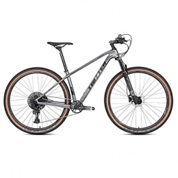 GAOTTINGSD Mountain Bike GAOTTINGSD Adult Mountain Bike Bicycle MTB Adult Mountain Bike Competition Variable Speed Road Bicycles For Men And Women Double Disc Brake Carbon Frame (Color : Gray, Size : 27.5 * 15IN)