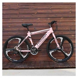 GAOTTINGSD Mountain Bike GAOTTINGSD Adult Mountain Bike Bicycles Adult Mountain Bike Men's MTB Road Bicycle For Womens 24 Inch Wheels Adjustable Double Disc Brake (Color : Pink, Size : 24 Speed)