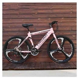 GAOTTINGSD Bike GAOTTINGSD Adult Mountain Bike Bicycles Adult Mountain Bike Men's MTB Road Bicycle For Womens 24 Inch Wheels Adjustable Double Disc Brake (Color : Pink, Size : 30 Speed)