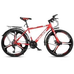 GAOTTINGSD Mountain Bike GAOTTINGSD Adult Mountain Bike MTB Bicycle Road Bicycles Mountain Bike Adult Adjustable Speed For Men And Women 26in Wheels Double Disc Brake (Color : Red, Size : 30 speed)