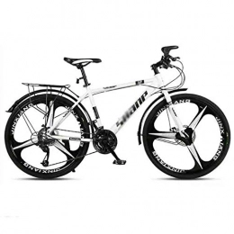 GAOTTINGSD Mountain Bike GAOTTINGSD Adult Mountain Bike MTB Bicycle Road Bicycles Mountain Bike Adult Adjustable Speed For Men And Women 26in Wheels Double Disc Brake (Color : White, Size : 21 speed)