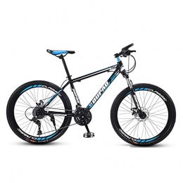GAOXQ Mountain Bike GAOXQ High Timber Youth / Adult Mountain Bike, Aluminum Frame and Disc Brakes, 26-Inch Wheels, 21-Speed, Multiple Colors Blue black