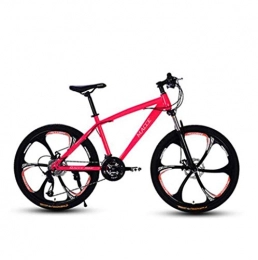 Gaoyanhang 26 Inch Mountain Bicycle 21/24/27 Speed Double Disc Brake Students One-Wheel Variable Speed Bicycle (Color : Red, Size : 21S)