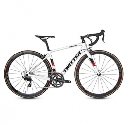 Gaoyanhang Bike Gaoyanhang Mountain bike - 700c Complete Carbon Road Bike 22 speed inner Cable full Carbon Racing Bicycle (Color : White, Size : 52cm)
