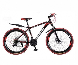GASLIKE Bike GASLIKE 26 Inch Mountain Bike, PVC And All Aluminum Pedals And Rubber Grip, High Carbon Steel And Aluminum Alloy Frame, Double Disc Brake, A, 24 speed