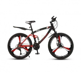 GASLIKE Bike GASLIKE Adult Mens 24 Inch Mountain Bike, Student High-Carbon Steel City Bicycle, Double Disc Brake Beach Snow Bikes, Magnesium Alloy Integrated Wheels, A, 21 speed