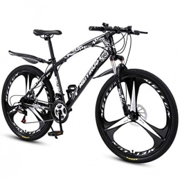 GASLIKE Bike GASLIKE Mountain Bike Bicycle for Adult, High-Carbon Steel Frame, All Terrain Hardtail Mountain Bikes, Black, 26 inch 21 speed