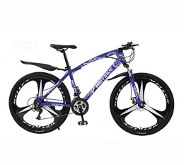 GASLIKE Bike GASLIKE Mountain Bike Bicycle for Adult, High-Carbon Steel Frame, All Terrain Hardtail Mountain Bikes, Blue, 26 inch 27 speed