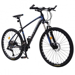 GEXIN Mountain Bike GEXIN 27.5 Inch Aluminum Alloy Frame Mountain Bike, 36 Speed Bicycle Lockable Suspension Fork MTB for Men / Women, Oil Disc Dual Disc Brakes