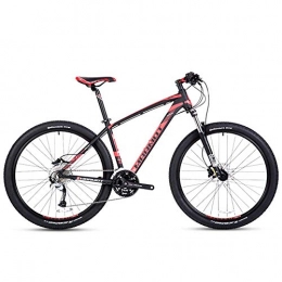 Giow Bike Giow 27-Speed Mountain Bikes, Men's Aluminum 27.5 Inch Hardtail Mountain Bike, All Terrain Bicycle with Dual Disc Brake, Adjustable Seat, Black