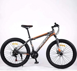 GMZTT Mountain Bike GMZTT Unisex Bicycle Mens 26 Inch Mountain Bicycle, Double Disc Brake Adult Mountain Bikes, Juvenile Student City Road Racing Bicycle, 3.0 Wide Wheels 21 speed Bicycle (Color : F)