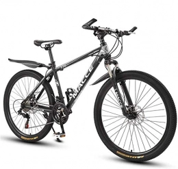 GOLDGOD Bike GOLDGOD Mountain Bike 26 Inch, 24 Speed Dual Disc Brake Trail Bike Non-Slip And Wear-Resistant High-Carbon Steel Hardtail Mountain Bike, Black, 26inch