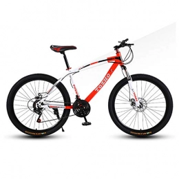 GQFGYYL-QD Mountain Bike GQFGYYL-QD Mountain Bike with Adjustable Seat and Shock Absorption, Double Disc Brake Mountain Bicycle 26 Inches Wheels 21 Speed, for Adults Outdoor Riding, 1