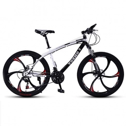 GQFGYYL-QD Mountain Bike GQFGYYL-QD Mountain Bike with Adjustable Seat and Shock Absorption, Double Disc Brake Mountain Bicycle 26 Inches Wheels 21 Speed, for Adults Outdoor Riding, 4