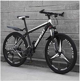 GQQ Mountain Bike GQQ 26 inch Men's Mountain Bikes, High-Carbon Steel Hardtail Mountain Bike, Variable Speed Bicycle with Front Suspension Adjustable, B5, 27 Speed, A2