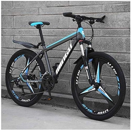 GQQ Bike GQQ 26 inch Men's Mountain Bikes, High-Carbon Steel Hardtail Mountain Bike, Variable Speed Bicycle with Front Suspension Adjustable, B5, 27 Speed, A3