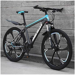 GQQ Bike GQQ 26 inch Men's Mountain Bikes, High-Carbon Steel Hardtail Mountain Bike, Variable Speed Bicycle with Front Suspension Adjustable, B5, 27 Speed, B3