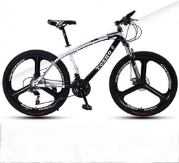 GQQ Mountain Bike GQQ 26Inch Mountain Bike, Variable Speed Bicycle Cushioning, Off-Road Double Disc Brake for Boys Bicycle Students, B3, 24, C1