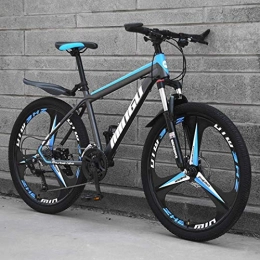 GQQ Bike GQQ Bikes Mountain, High-Carbon Steel Hardtail Mountain Bike, Variable Speed Bicycle with Front Suspension Adjustable Seat, 21 / 24 / 27 / 20 Speed 26Inch, A1, 30, A1