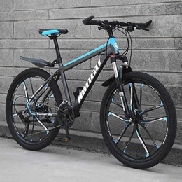 GQQ Mountain Bike GQQ Mountain Bike 26 inch Cutter 10, High-Carbon Steel, B, 21 Variable Speed Bicycle, B, 21